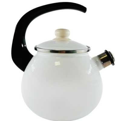 Obrázek pro Čajník smaltovaný bílý s píšťalkou 2,5l