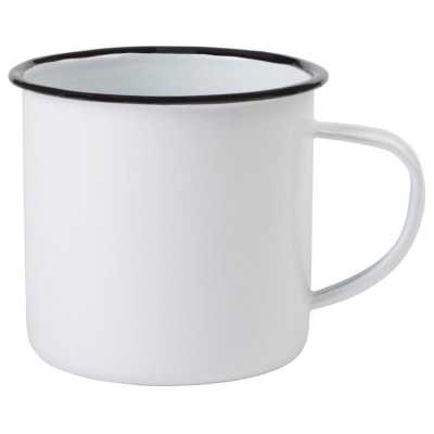 Obrázek pro Smaltovaný hrnek bílý 9 cm