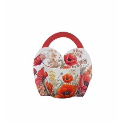 Obrázek pro Hrnek porcelánový 460ml KVĚTY MAKU