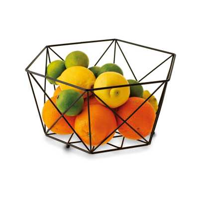 Obrázek pro Košík drátěný černý na ovoce DECO 29x26cm