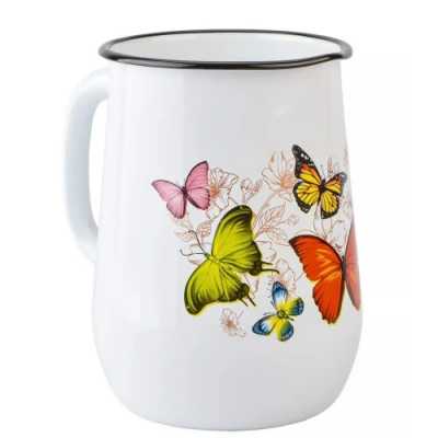 Obrázek pro Smaltovaný džbánek motýli 2,5l