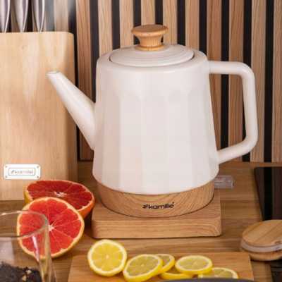 Obrázek pro BEZDRÁTOVÁ KERAMICKÁ ELEKTRICKÁ KANVICE 1200 W 1,5 L bílá