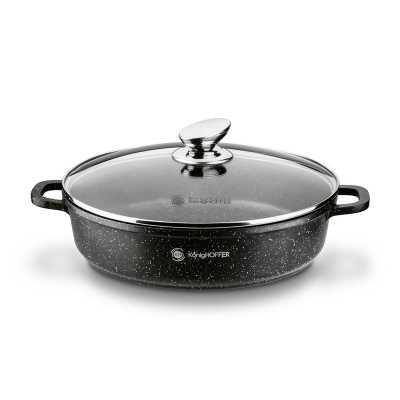 Obrázek pro Hrnec s keramickým povrchem a poklicí 32CM