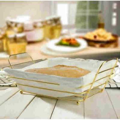 Košík na chléb zlatý Obrázek pro Košík na chléb zlatý