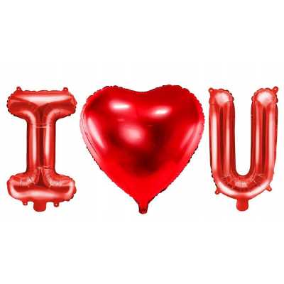 Obrázek pro Sada 3 balónů I LOVE U