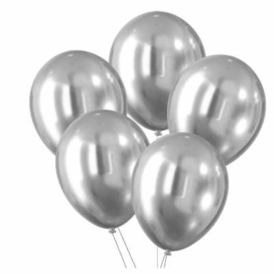 Obrázek pro Sada 5 balonů stříbrných CELEBRATE