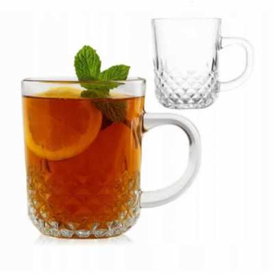 Hrnek skleněný průsvitný 225ml Atena Obrázek pro Hrnek skleněný průsvitný 225ml Atena