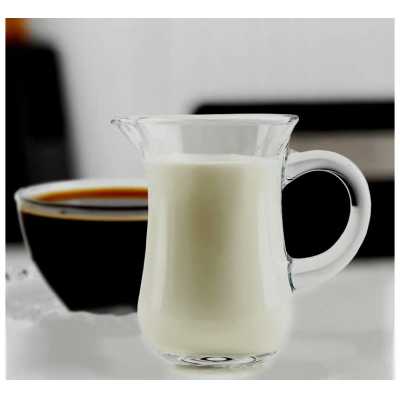 Džbán na mléko 130ml skleněný Obrázek pro Džbán na mléko 130ml skleněný