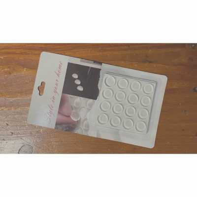 Obrázek pro Gumové nárazníky 16 ks 15 mm samolepící kulaté