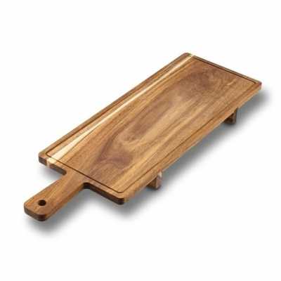 Obrázek pro Dlouhá dřevěná akáciová servírovací deska 59 x 19,5 cm