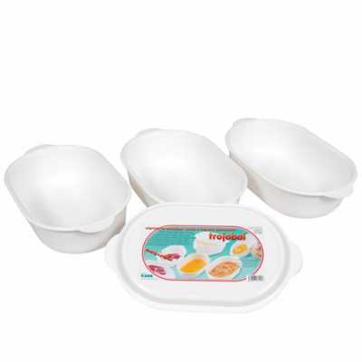 Obrázek pro Misky na obalování s poklopem, balení 3ks