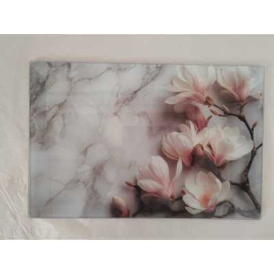 Obrázek pro Skleněná krájecí deska 25 x 35 cm – magnolie