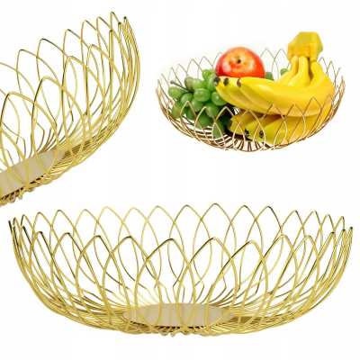 Obrázek pro Zlatý košík na ovoce 25,5 x 10,5 cm