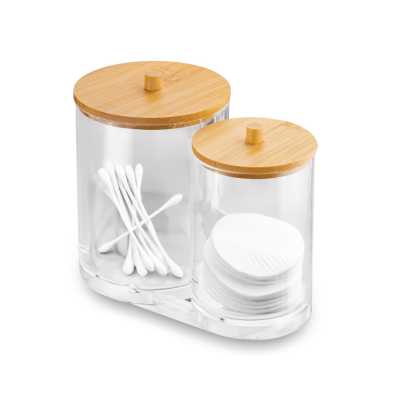 Dvojitý organizér na vatové tampony 15,3 x 8,5 cm Obrázek pro Dvojitý organizér na vatové tampony 15,3 x 8,5 cm