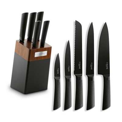 Sada 5 nožů se stojanem z akácie Taylor Obrázek pro Sada 5 nožů se stojanem z akácie Taylor