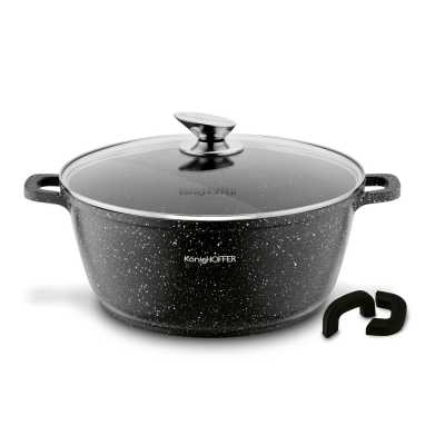 Mramorový hrnec KonigHOFFER Pollo 6,3 ls poklicí Obrázek pro Mramorový hrnec KonigHOFFER Pollo 6,3 ls poklicí