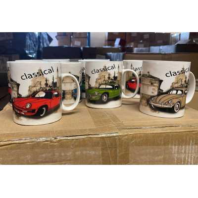 Porcelánový hrnek 350ML Classic car Obrázek pro Porcelánový hrnek 350ML Classic car