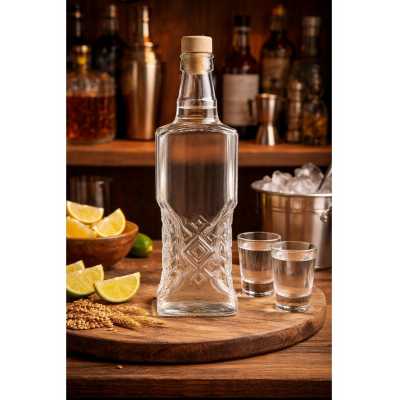 Skleněná láhev Ukrainka 500 ml Obrázek pro Skleněná láhev Ukrainka 500 ml
