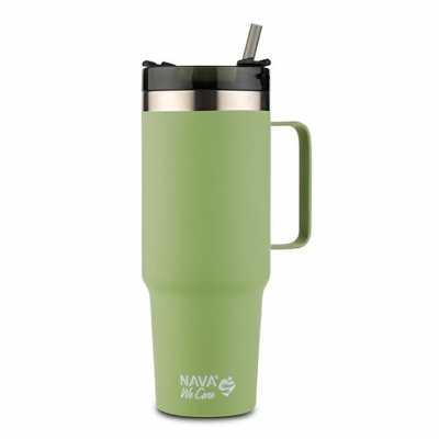 Obrázek pro Termohrnek světle zelený 900ml s brčkem