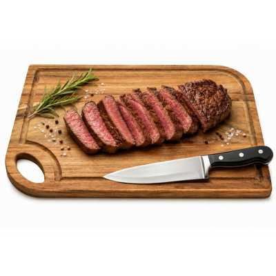 Akáciová kuchyňská deska na krájení zeleniny, masa, pečiva a sýrů – 30 × 20 cm Obrázek pro Akáciová kuchyňská deska na krájení zeleniny, masa, pečiva a sýrů – 30 × 20 cm