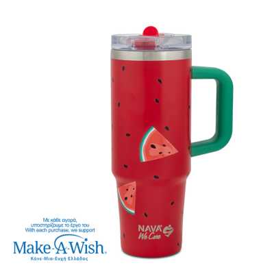 Termohrnek MELON 900ml s brčkem Obrázek pro Termohrnek MELON 900ml s brčkem