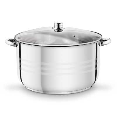 Obrázek pro Nerezový hrnec se skleněnou poklicí 38 x 21 cm, 23,5 l