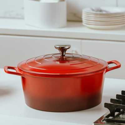 Obrázek pro Litinový hrnec s poklicí a kamenným nepřilnavým povrchem Inferno 28 cm