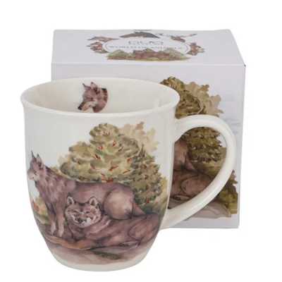 Obrázek pro Porcelánový hrnek Svět zvířat - Vlk 400 ml