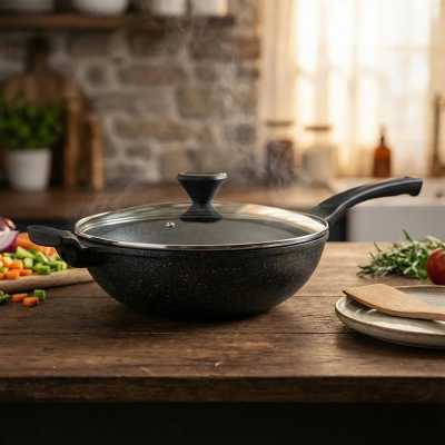 Pánev Wok Konig HOFFER Kenji 30cm Obrázek pro Pánev Wok Konig HOFFER Kenji 30cm