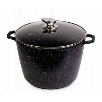 Hrnec s keramickým povrchem a poklicí 10l Obrázek pro Hrnec s keramickým povrchem a poklicí 10l