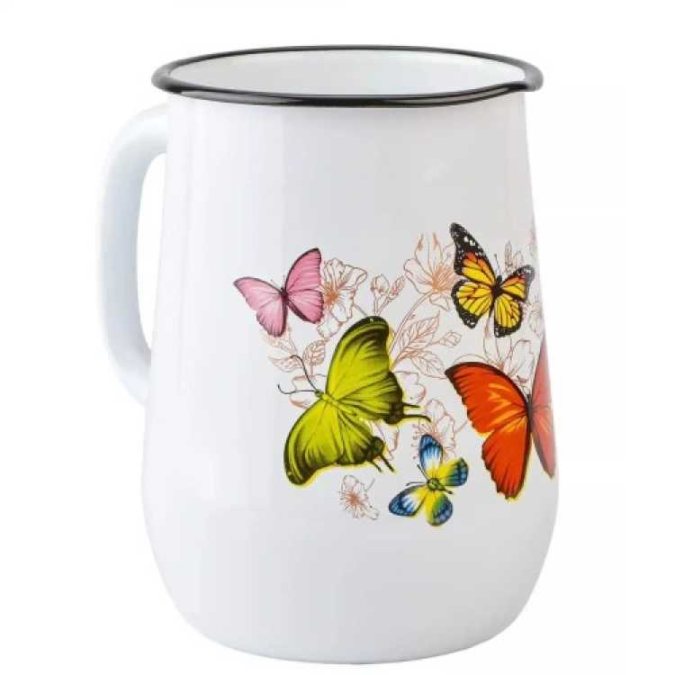Obrázek pro Smaltovaný džbánek motýli 2,5l
