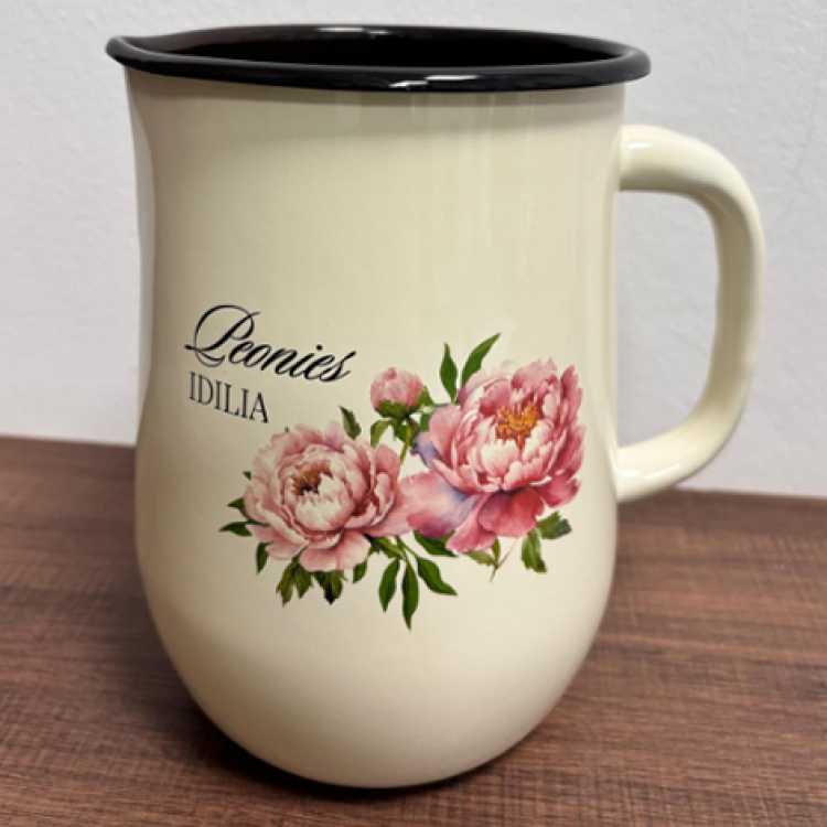 Obrázek pro Smaltovaný džbánek pivoňky 2,5 l