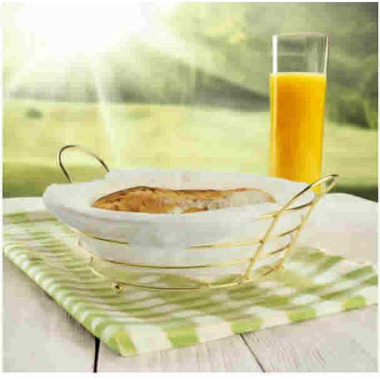 Obrázek pro Košík na chléb 30x24cm zlatý