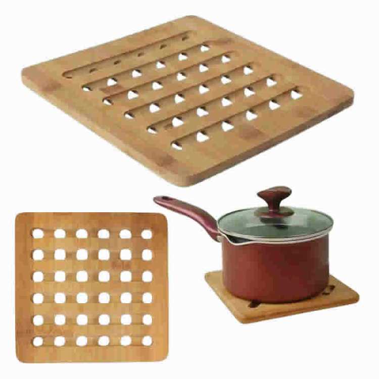 Obrázek pro Bambusová podložka pod hrnce 18x18cm