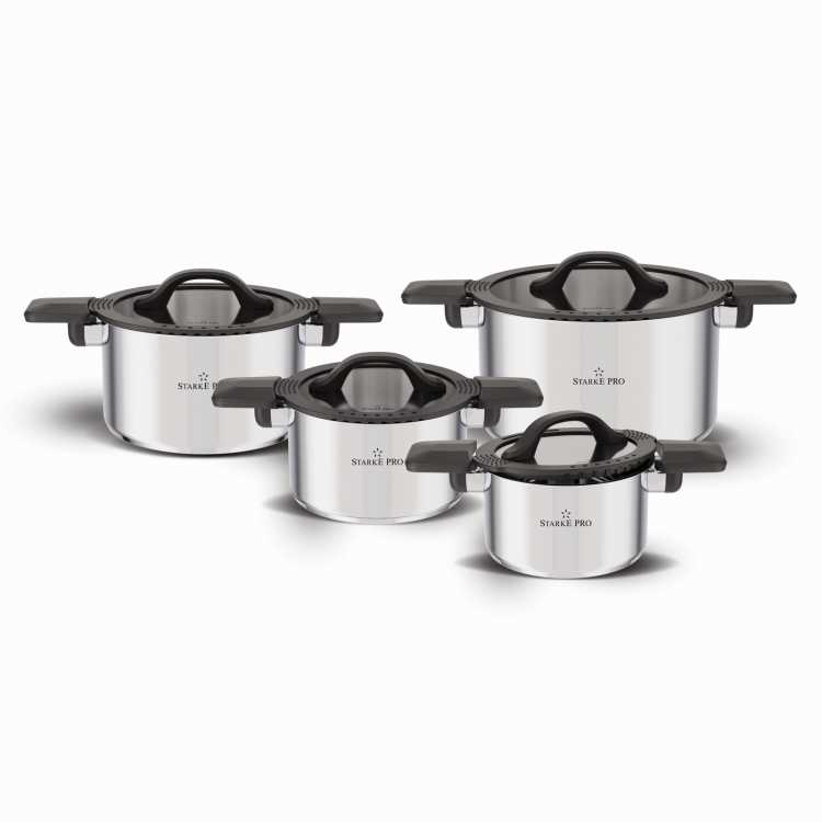 Obrázek pro Sada hrnců nerezových 8 dílů CREATIVO