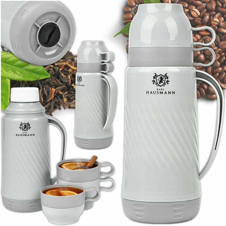 Obrázek pro Termoska 1,0 l se skleněnou vložkou a 2 šálky