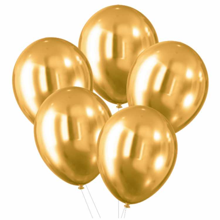 Obrázek pro Sada 5 balonů zlatých CELEBRATE