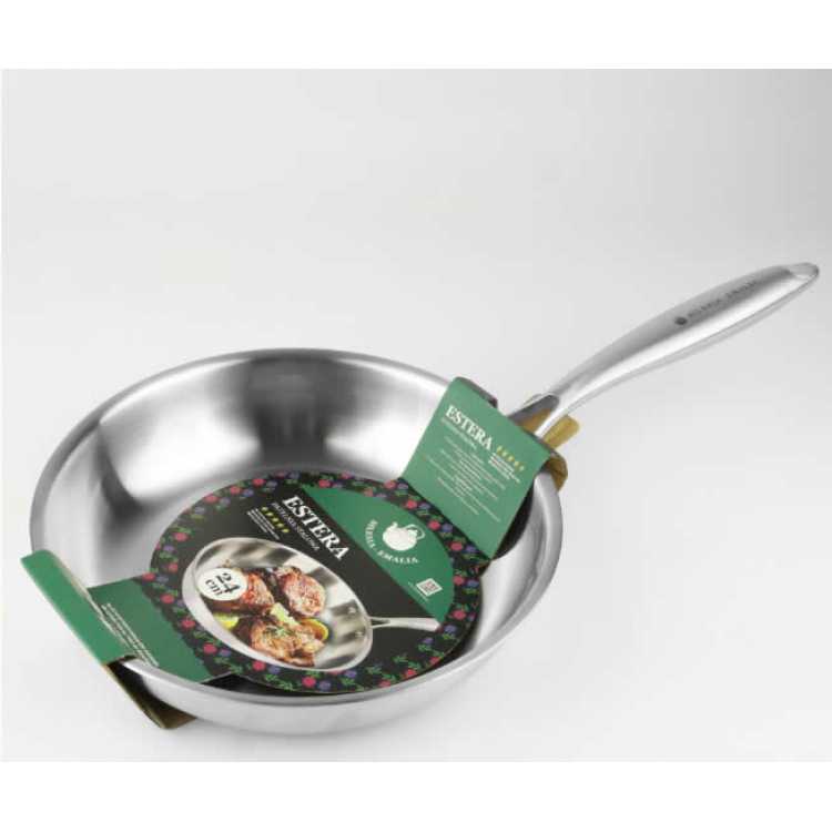 Obrázek pro Profi pánev nerezová 24cm Estera