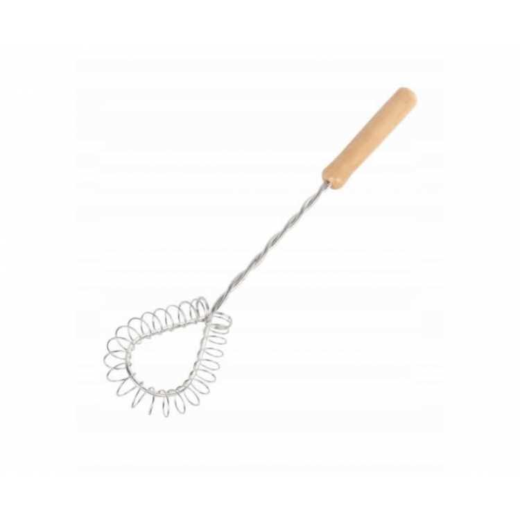 Obrázek pro Šlehač na vejce 30 cm – Nerez s dřevěnou rukojetí