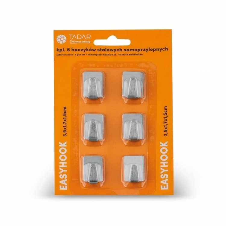 Obrázek pro Háček samolepící nerezový 6ks