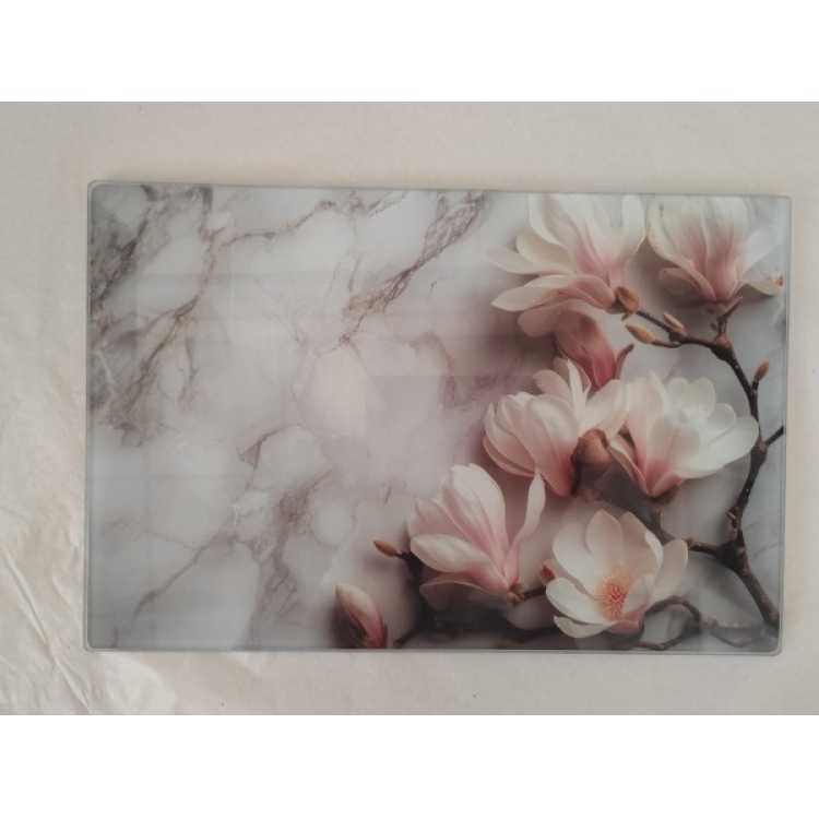 Obrázek pro Skleněná krájecí deska 25 x 35 cm – magnolie