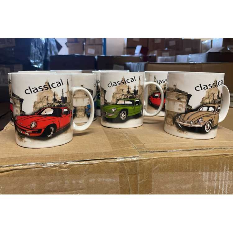 Obrázek pro Porcelánový hrnek 350ML Classic car