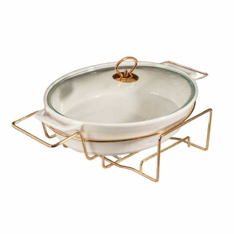 Obrázek pro Keramická mísa s ohřívačem 36,5 × 25,5 × 7 cm