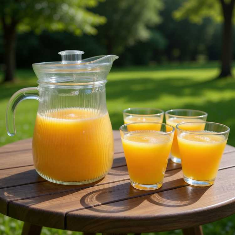 Obrázek pro Skleněný džbán 1,2 la 4 skleněné sklenice 220 ml