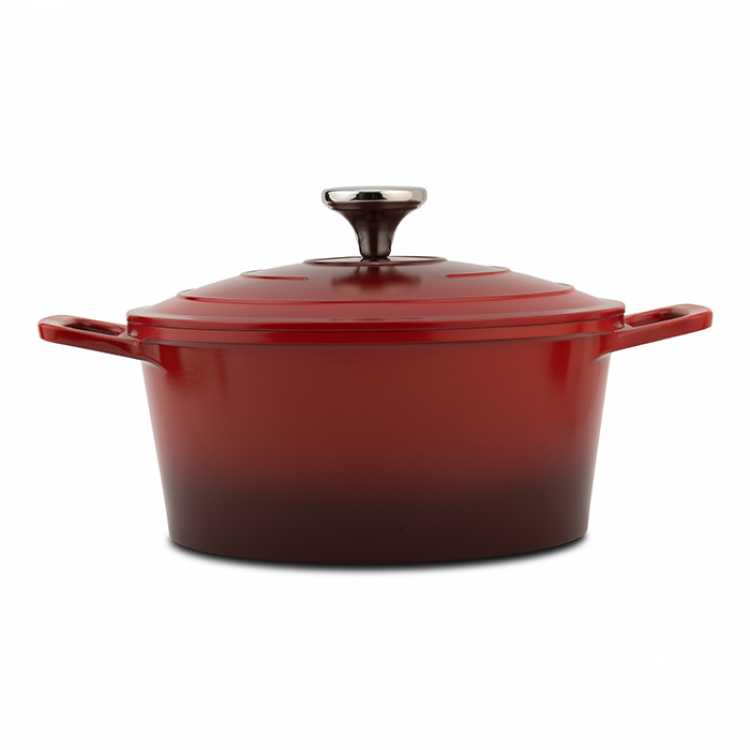 Obrázek pro Litinový hrnec s poklicí a kamenným nepřilnavým povrchem Inferno 24 cm
