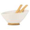 Obrázek pro Keramická salátová mísa NAVA 26 cm 1,8 l bambusové dno