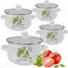 Obrázek pro Sada smaltovaných hrnců 8 dílů Bazalka