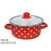 Obrázek pro Kastról smaltovaný s poklicí 1,35L 18x8CM JAEN