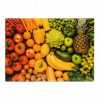 Obrázek pro Skleněná krájecí deska 25 x 35 cm – ovoce a zelenina