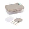 Obrázek pro Lunch box Take&amp;Go s příborem 19,5 x 15 x 6 cm – Taupe